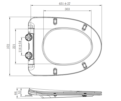 Крышка сиденье Arrow AB2230 - фото 3